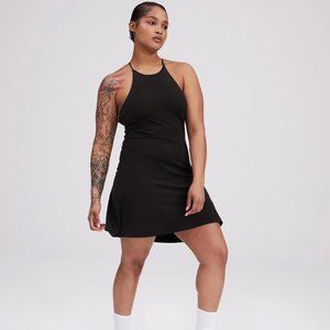 Girlfriend Collective Black Naomi Workout Dress
